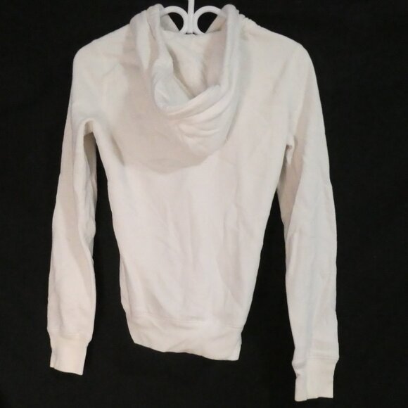 AEROPOSTALE | small | White Zip-Up Hooded Sweatshirt | Bold Aero NY Print Front - Picture 2 of 15